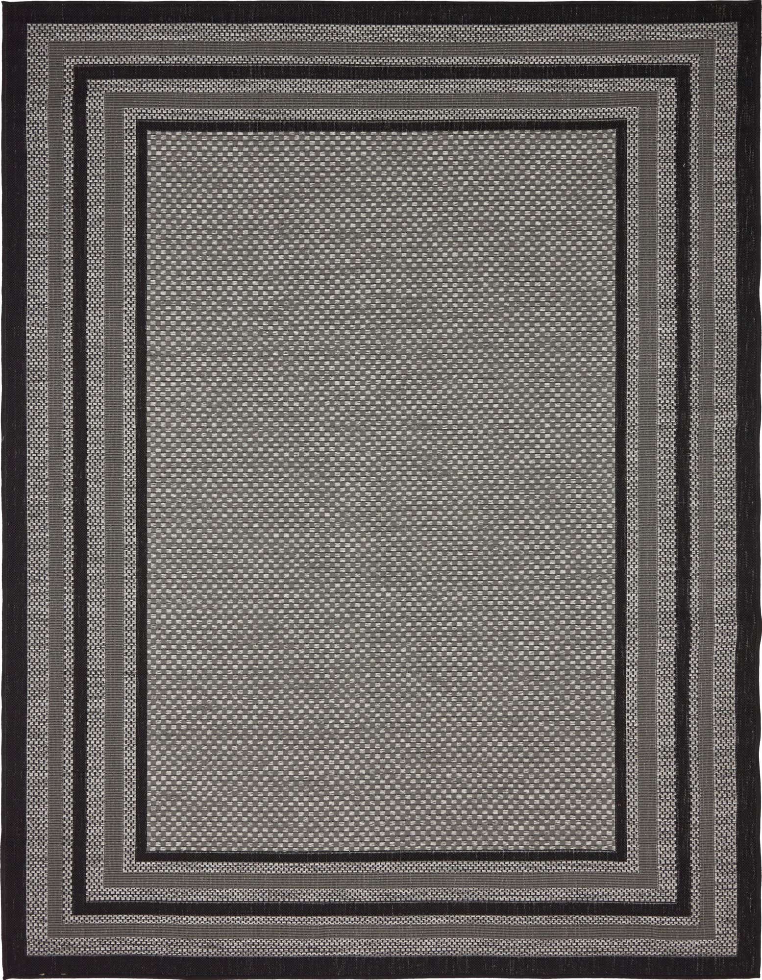 6' x 9' Easy-Clean Border Indoor / Outdoor Rug