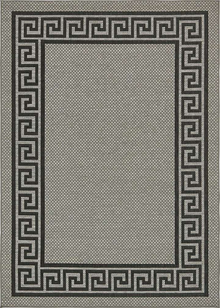 6' x 9' Easy-Clean Border Indoor / Outdoor Rug