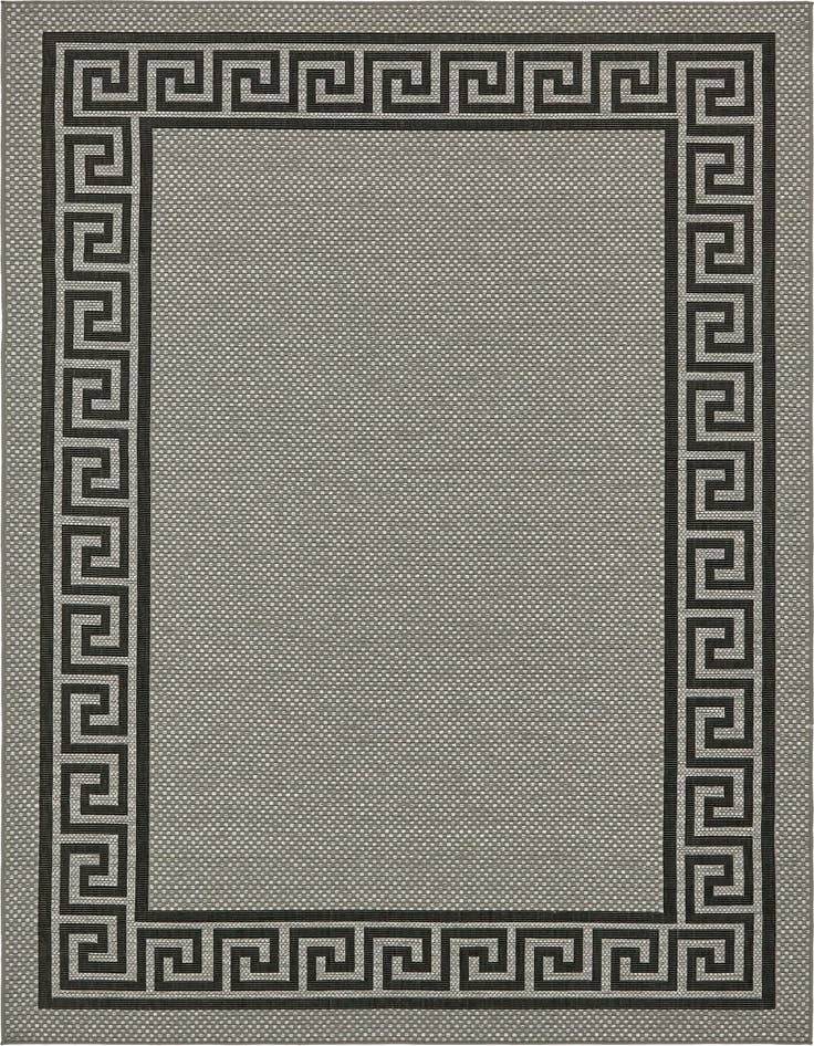 Detail image of 8' x 11' 4 Easy-Clean Border Indoor / Outdoor Rug