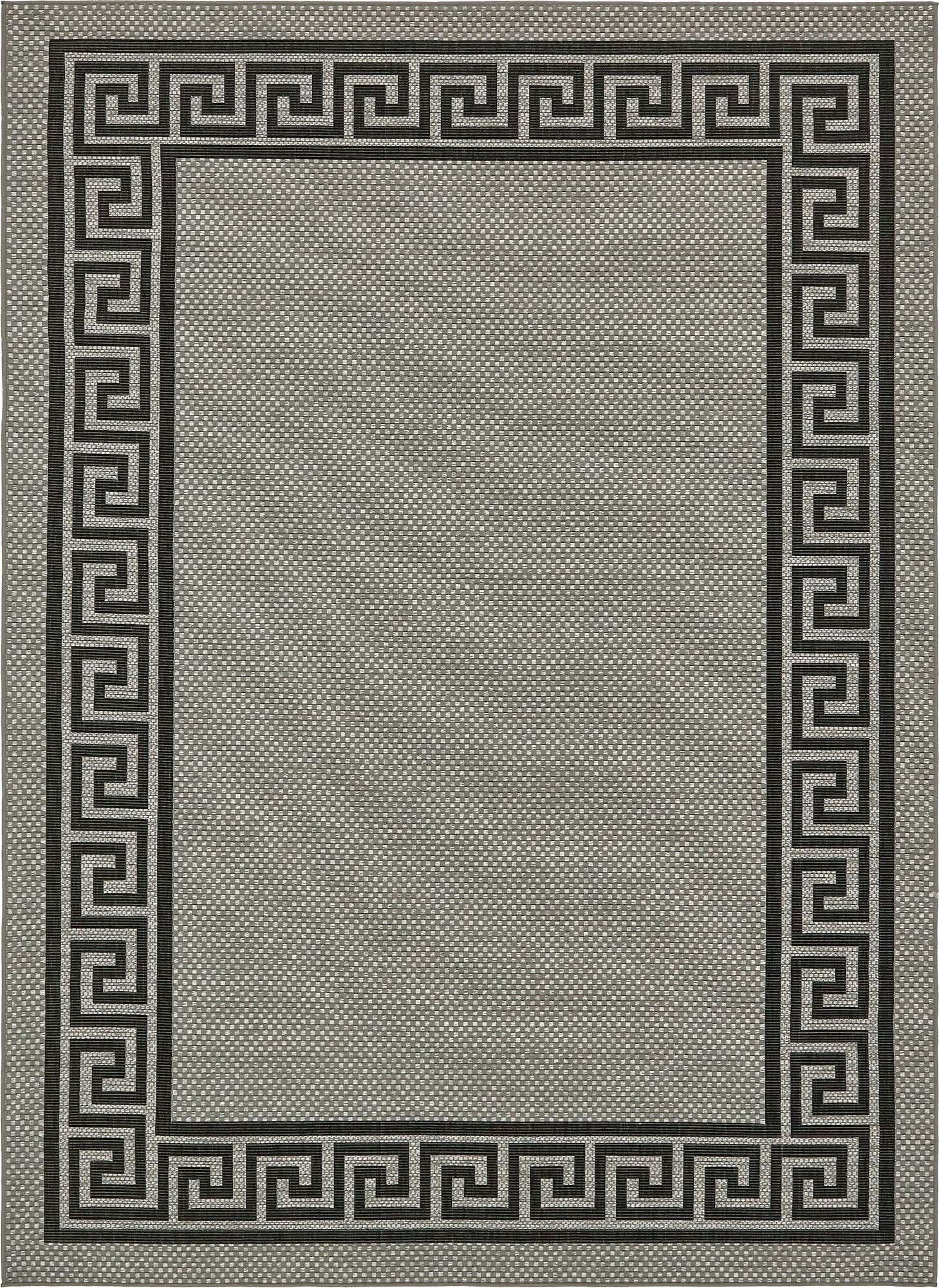 8' x 11' 4 Easy-Clean Border Indoor / Outdoor Rug