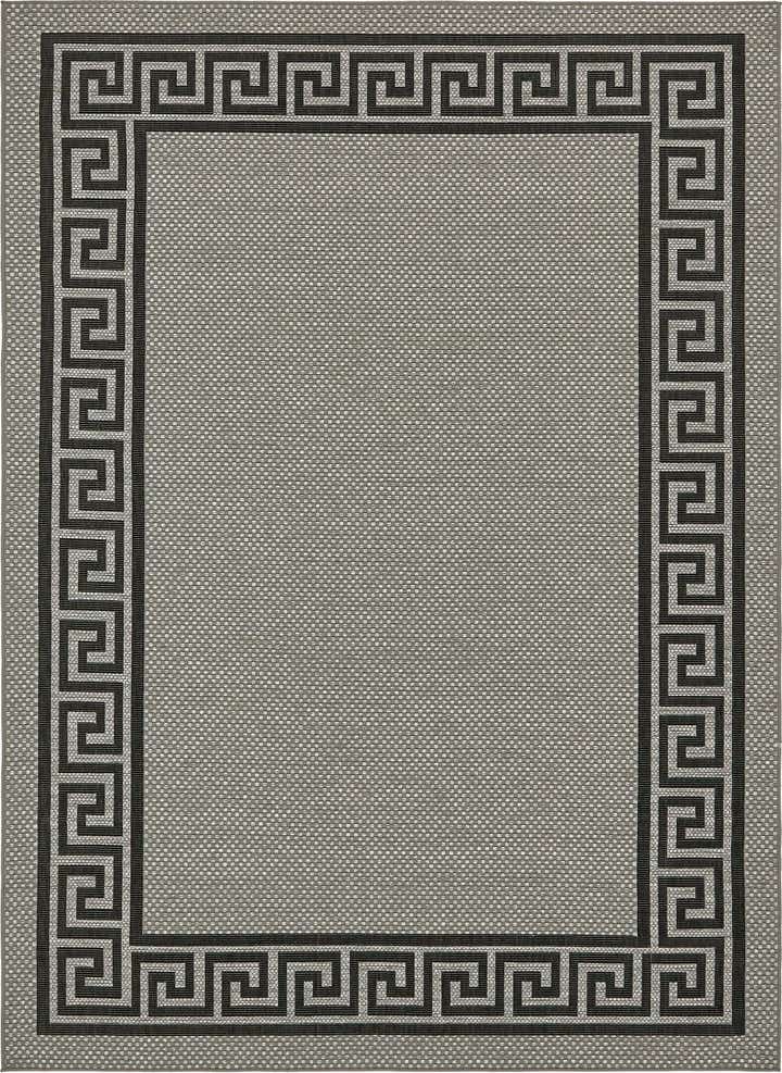 8' x 11' 4 Easy-Clean Border Indoor / Outdoor Rug