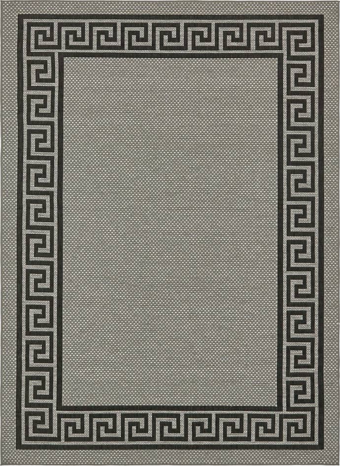 Detail image of 8' x 11' 4 Easy-Clean Border Indoor / Outdoor Rug