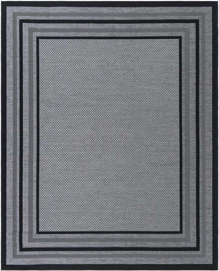 7' 10 x 10' Easy-Clean Border Indoor / Outdoor Rug