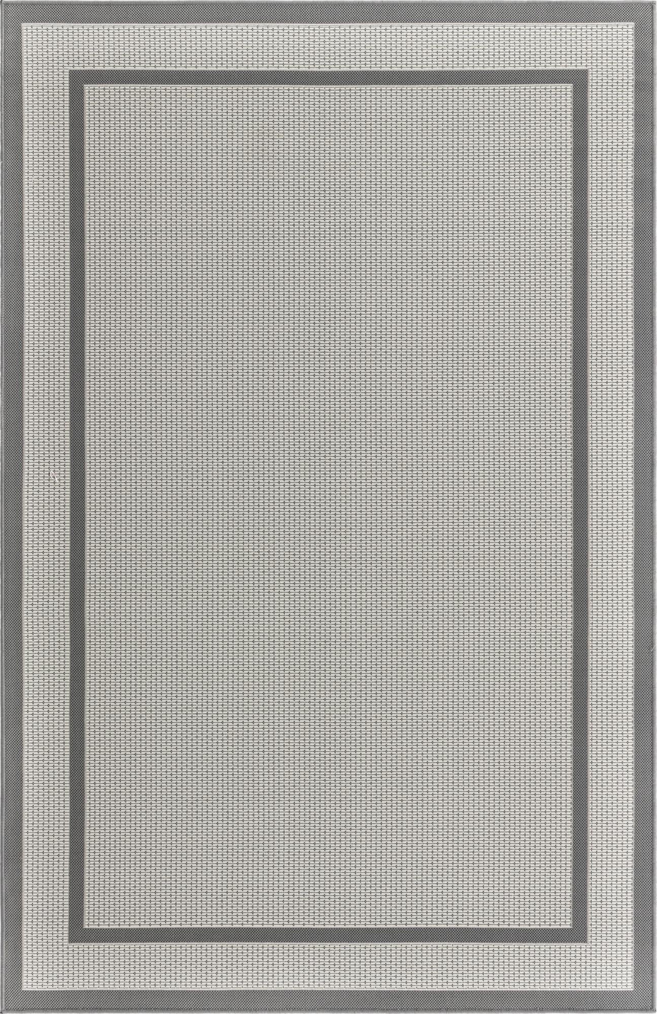 5' 3 x 8'  Washable Border Indoor / Outdoor Rug