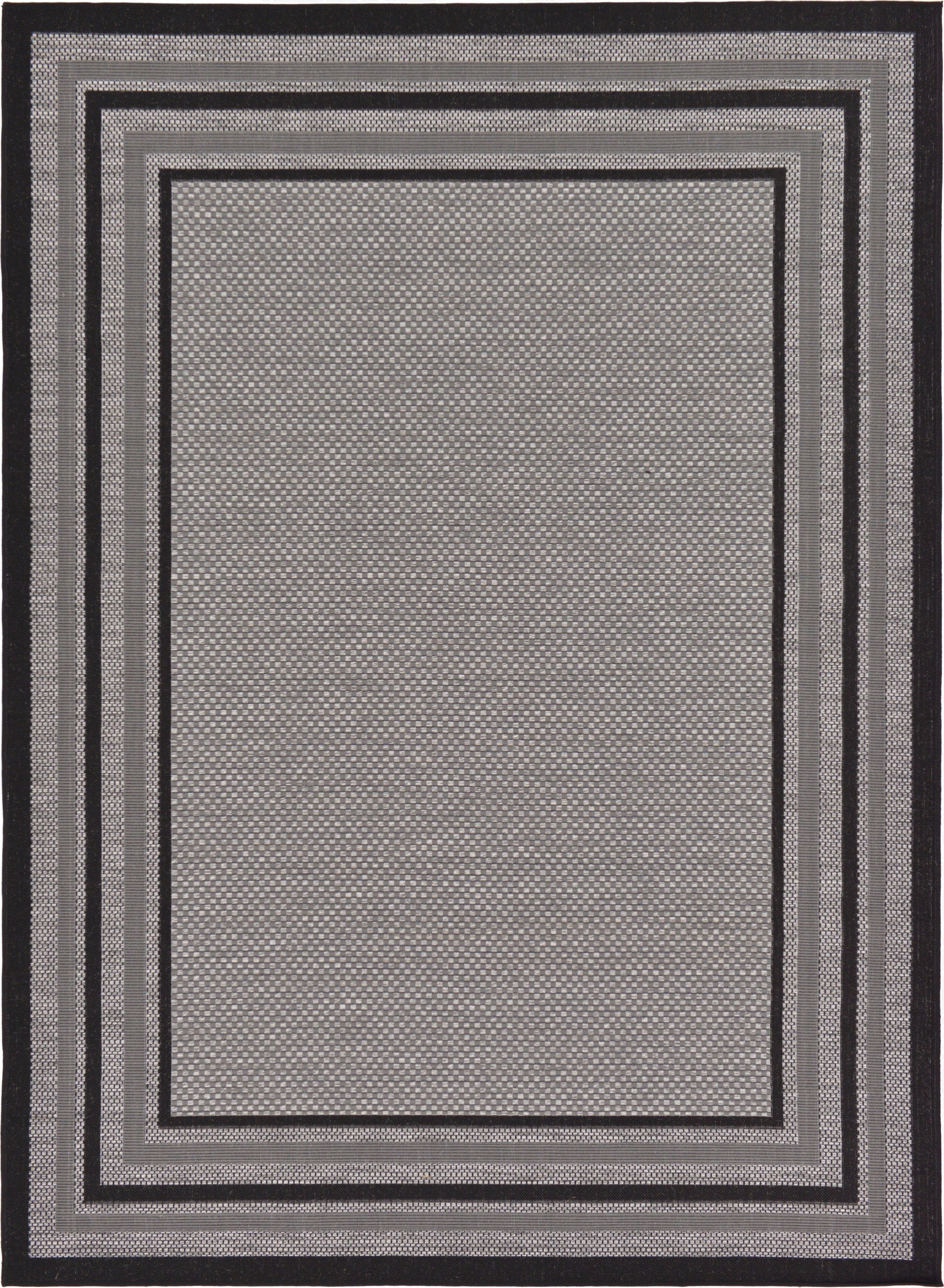 Primary image 7' x 10'  Washable Border Indoor / Outdoor Rug