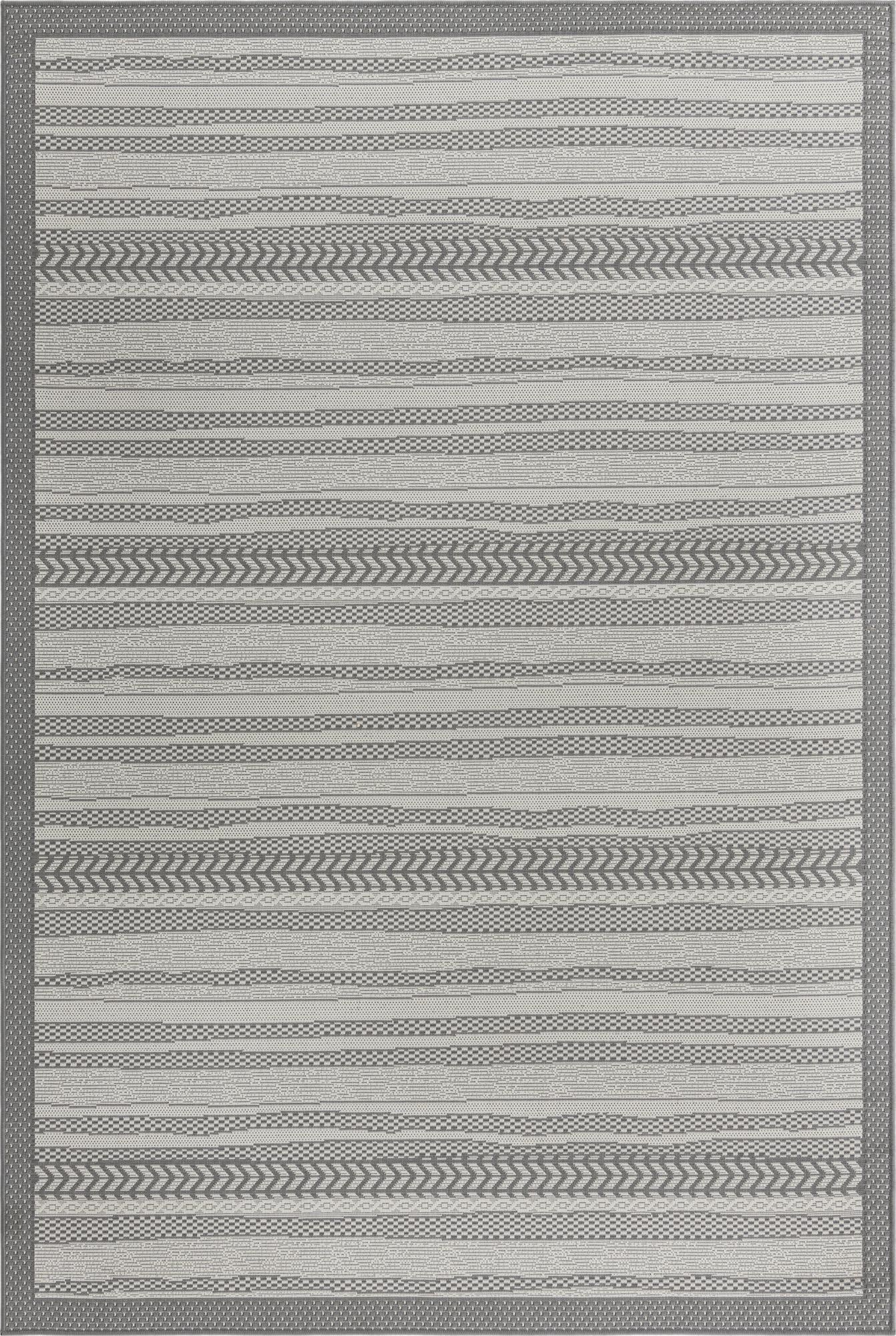 Primary image 6' x 9'  Washable Border Indoor / Outdoor Rug