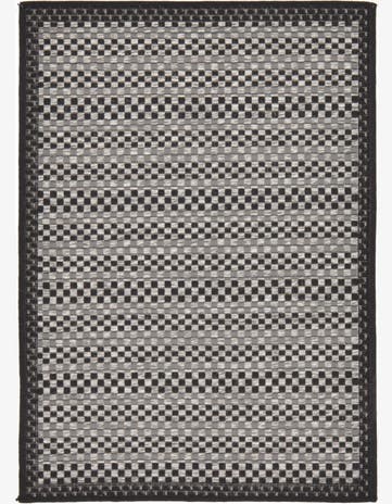 2' 2 x 3' Easy-Clean Border Indoor / Outdoor Rug