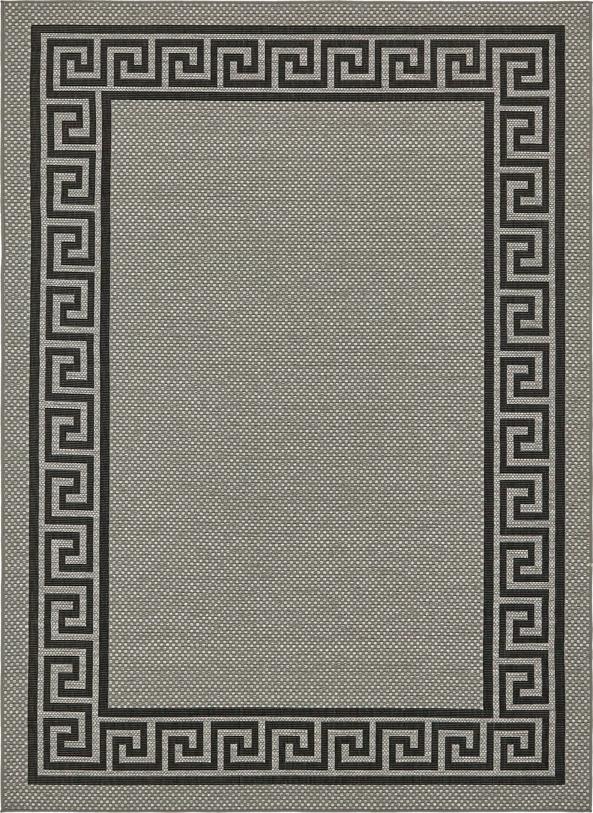 Primary image 8' x 11' 4  Washable Border Indoor / Outdoor Rug
