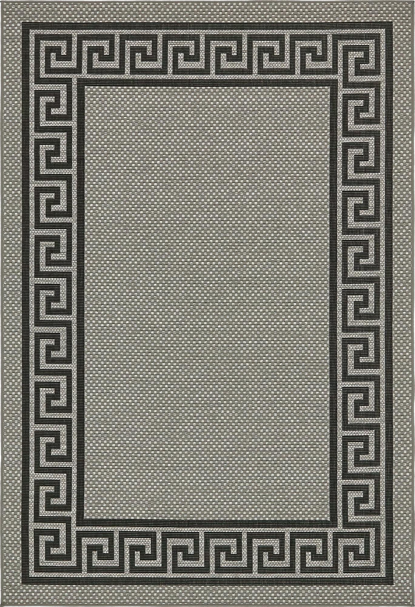 Primary image 6' x 9'  Washable Border Indoor / Outdoor Rug