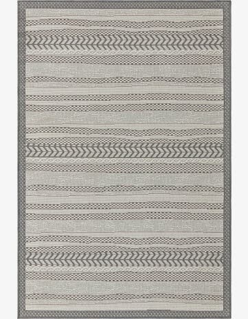 4' x 6' Easy-Clean Border Indoor / Outdoor Rug