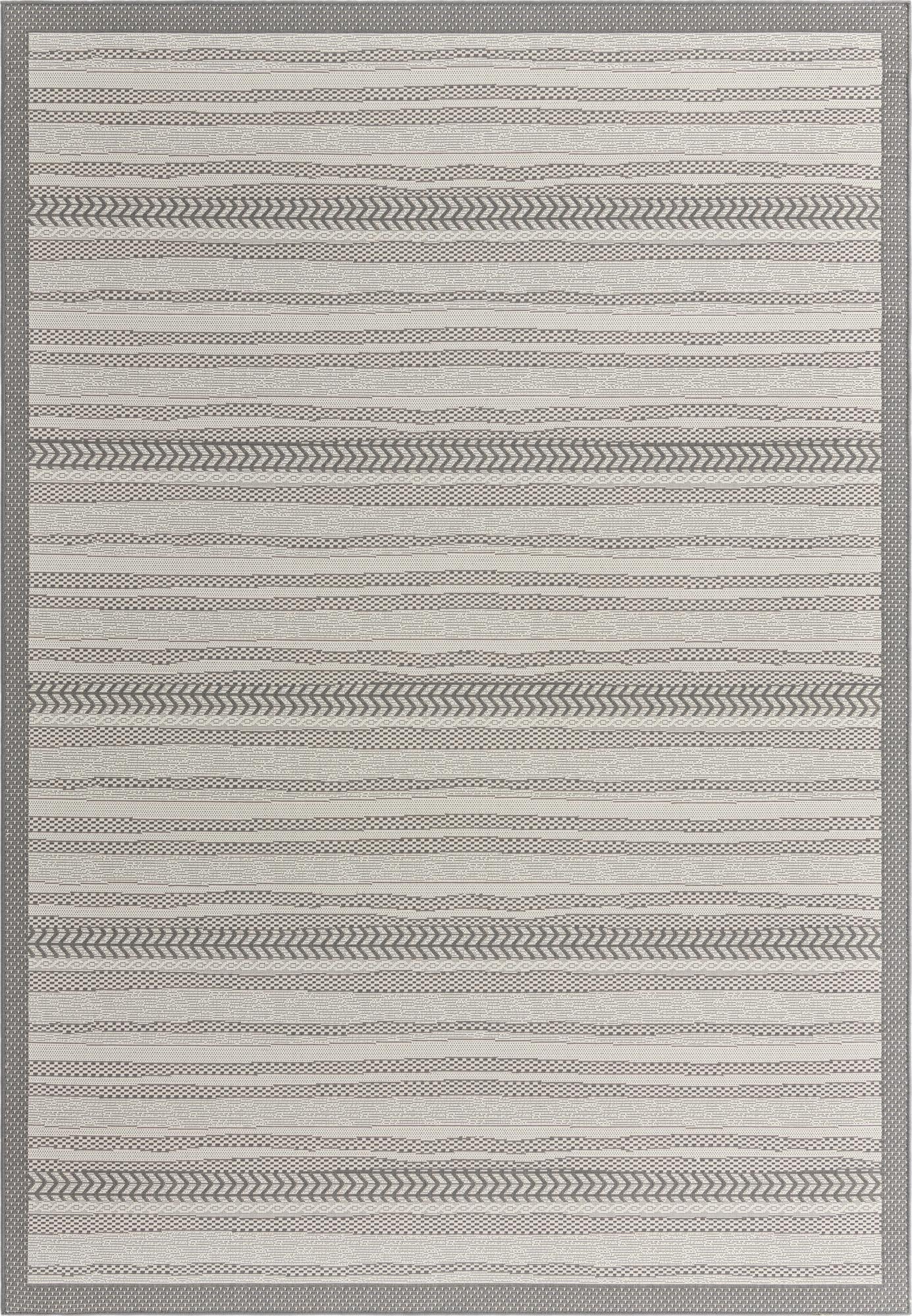Primary image 8' x 11' 4  Washable Border Indoor / Outdoor Rug