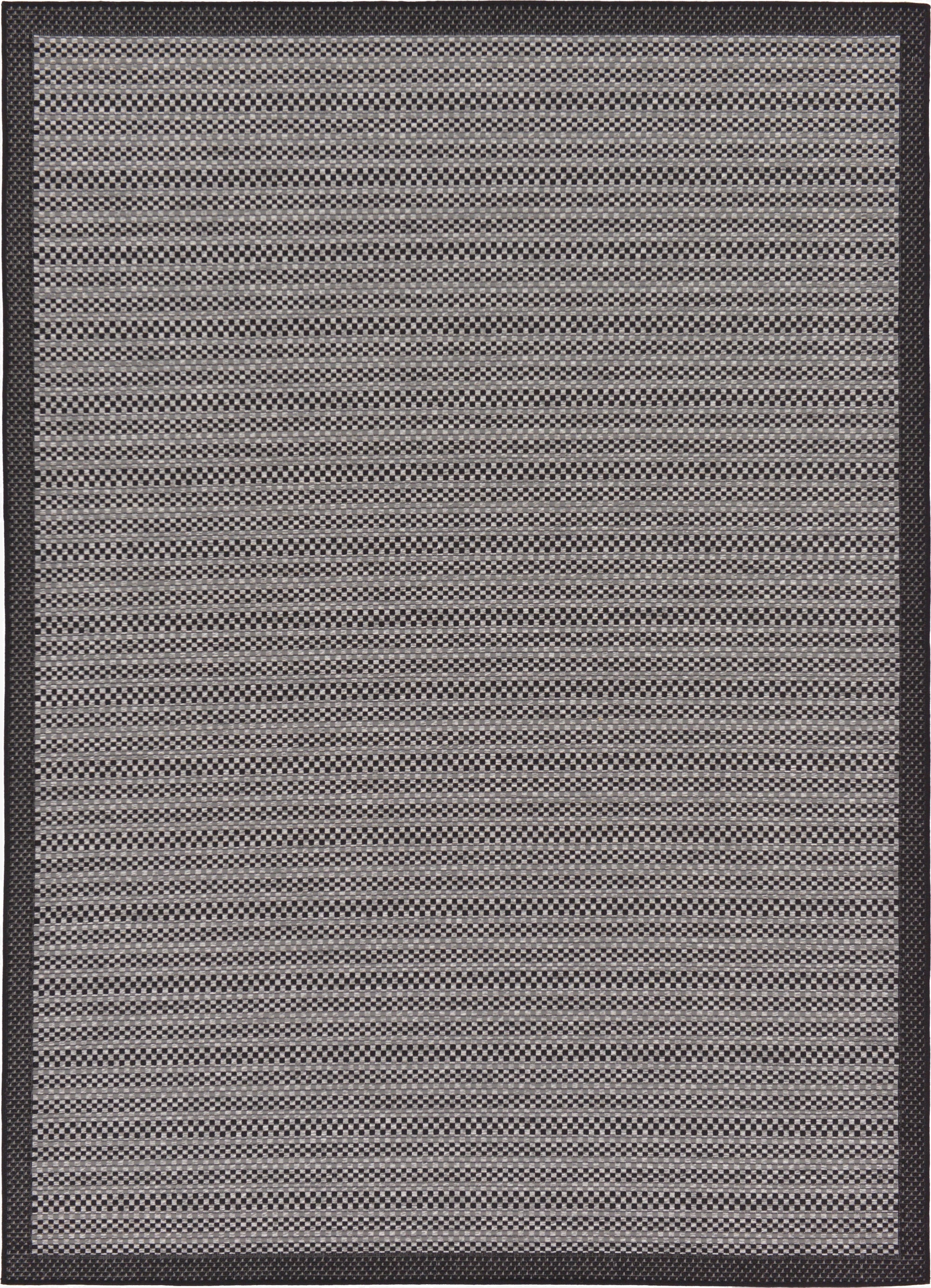 Primary image 7' x 10'  Washable Border Indoor / Outdoor Rug
