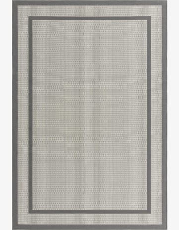 6' x 9' Easy-Clean Border Indoor / Outdoor Rug