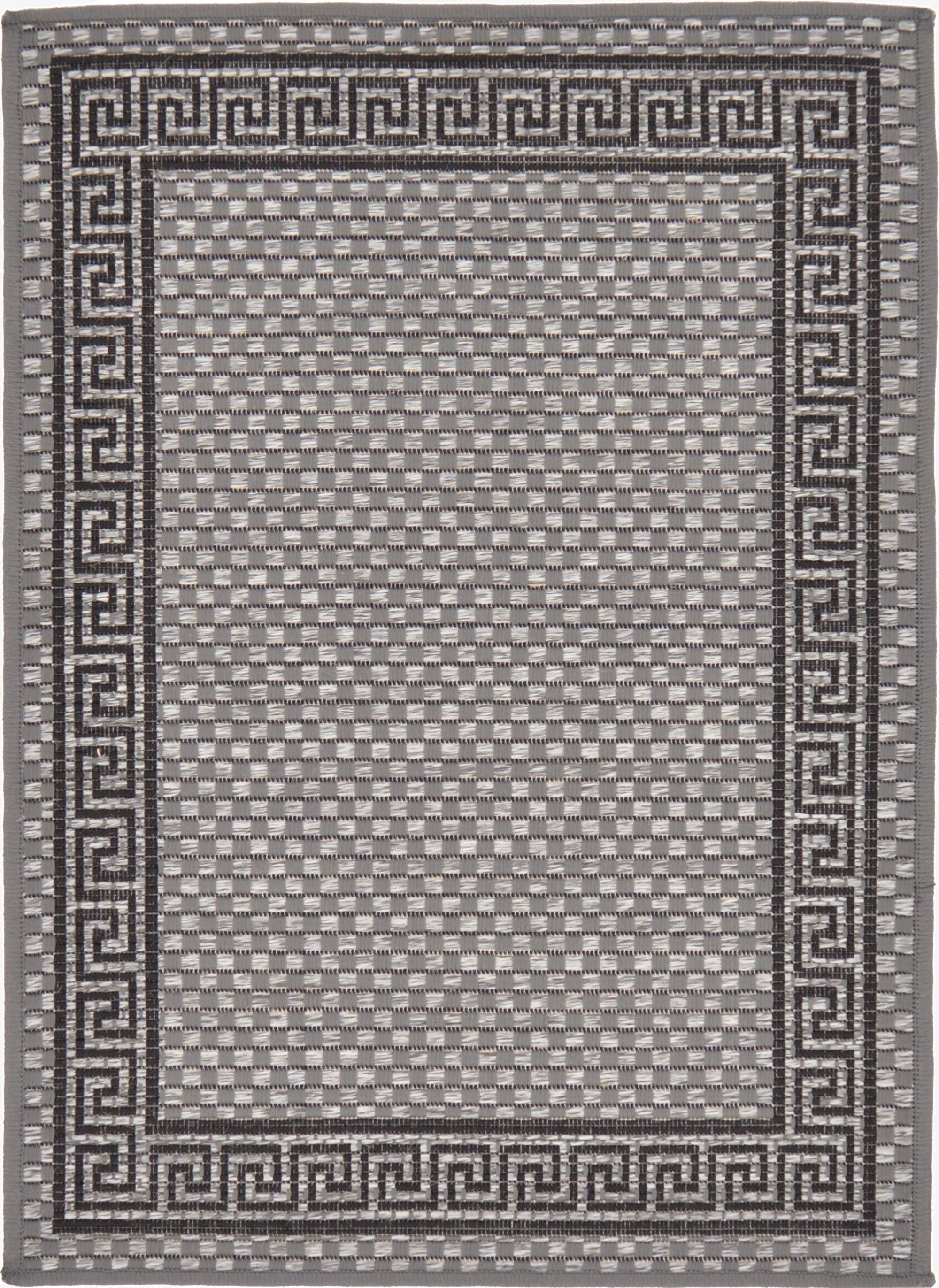 Primary image 2' 2 x 3'  Washable Border Indoor / Outdoor Rug