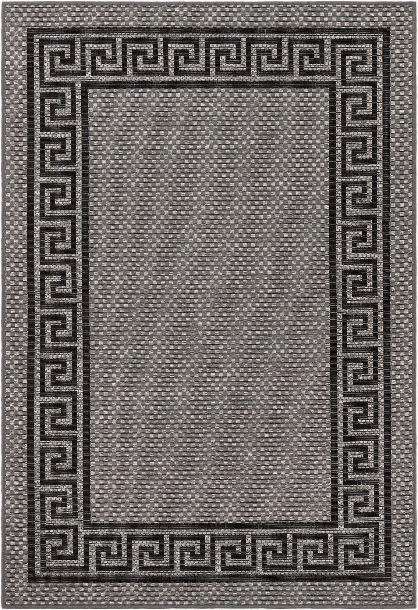 Primary image 4' x 6'  Washable Border Indoor / Outdoor Rug