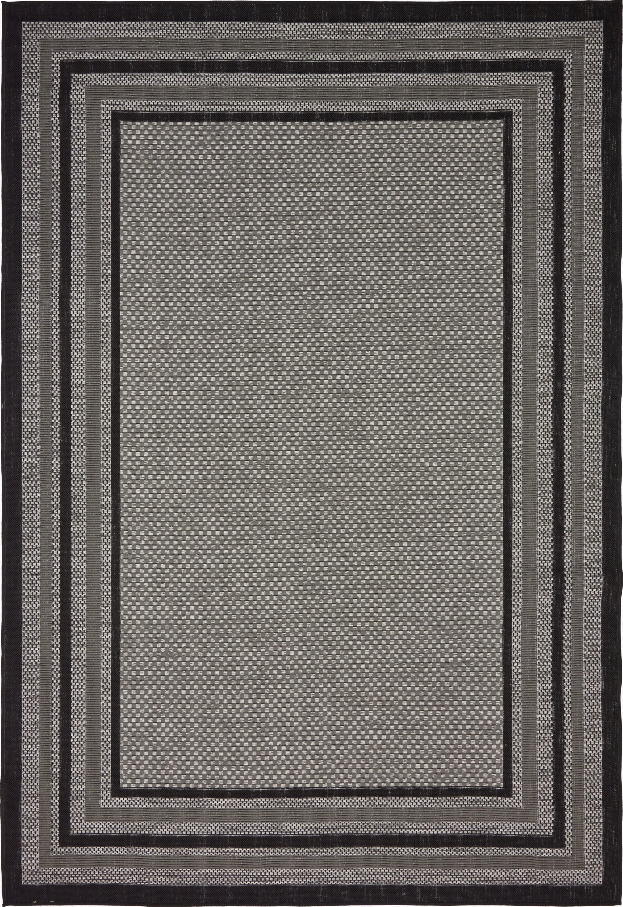 Primary image 6' x 9'  Washable Border Indoor / Outdoor Rug