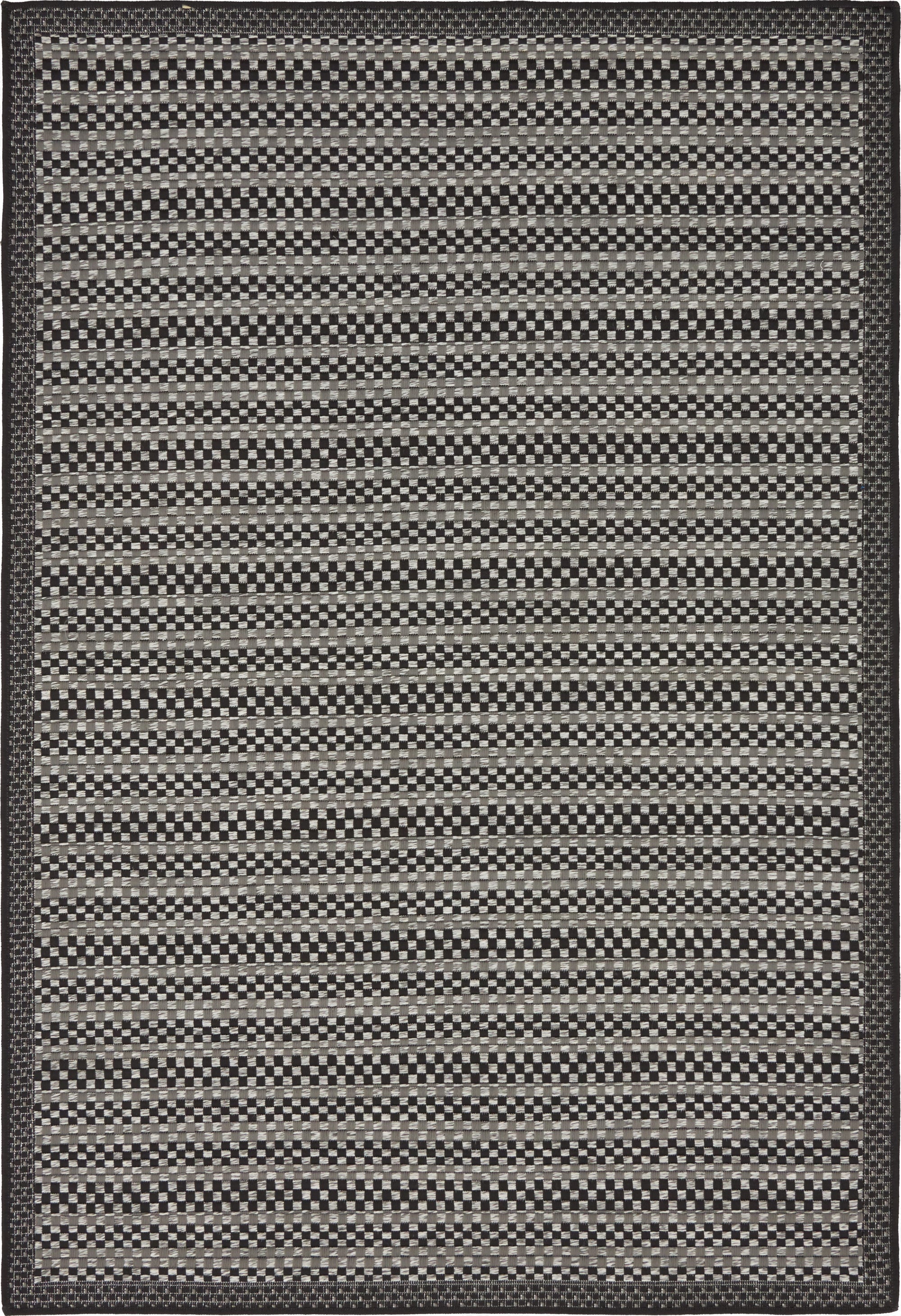 Primary image 4' x 6'  Washable Border Indoor / Outdoor Rug
