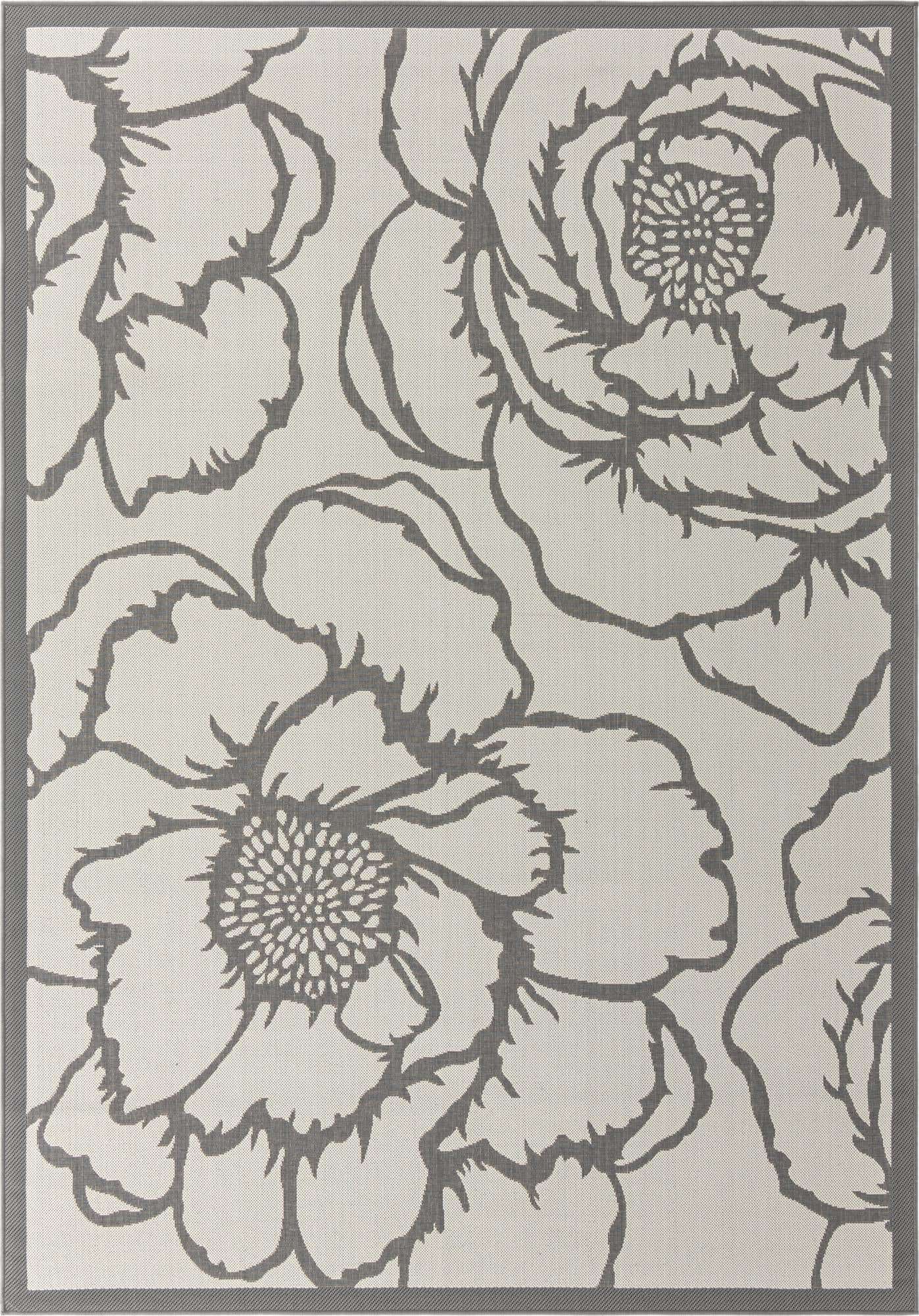 7' x 10' Easy-Clean Botanical Indoor / Outdoor Rug