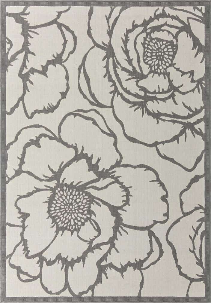 7' x 10' Easy-Clean Botanical Indoor / Outdoor Rug