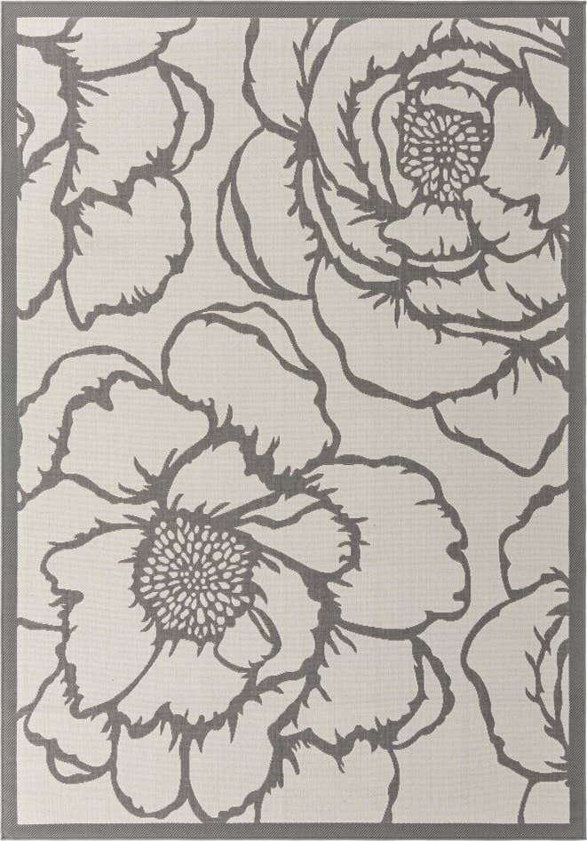 Detail image of 7' x 10' Easy-Clean Botanical Indoor / Outdoor Rug