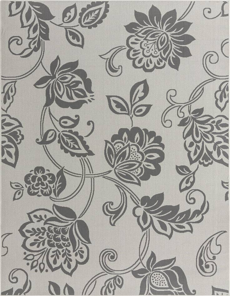 Detail image of 7' x 10' Easy-Clean Botanical Indoor / Outdoor Rug
