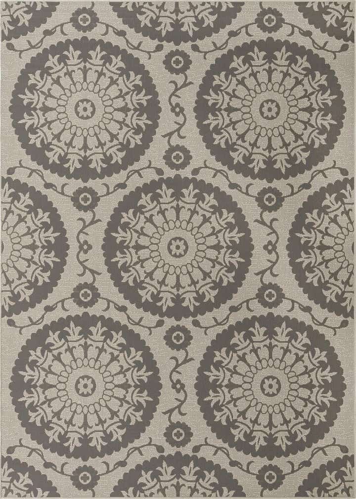 7' x 10' Easy-Clean Botanical Indoor / Outdoor Rug