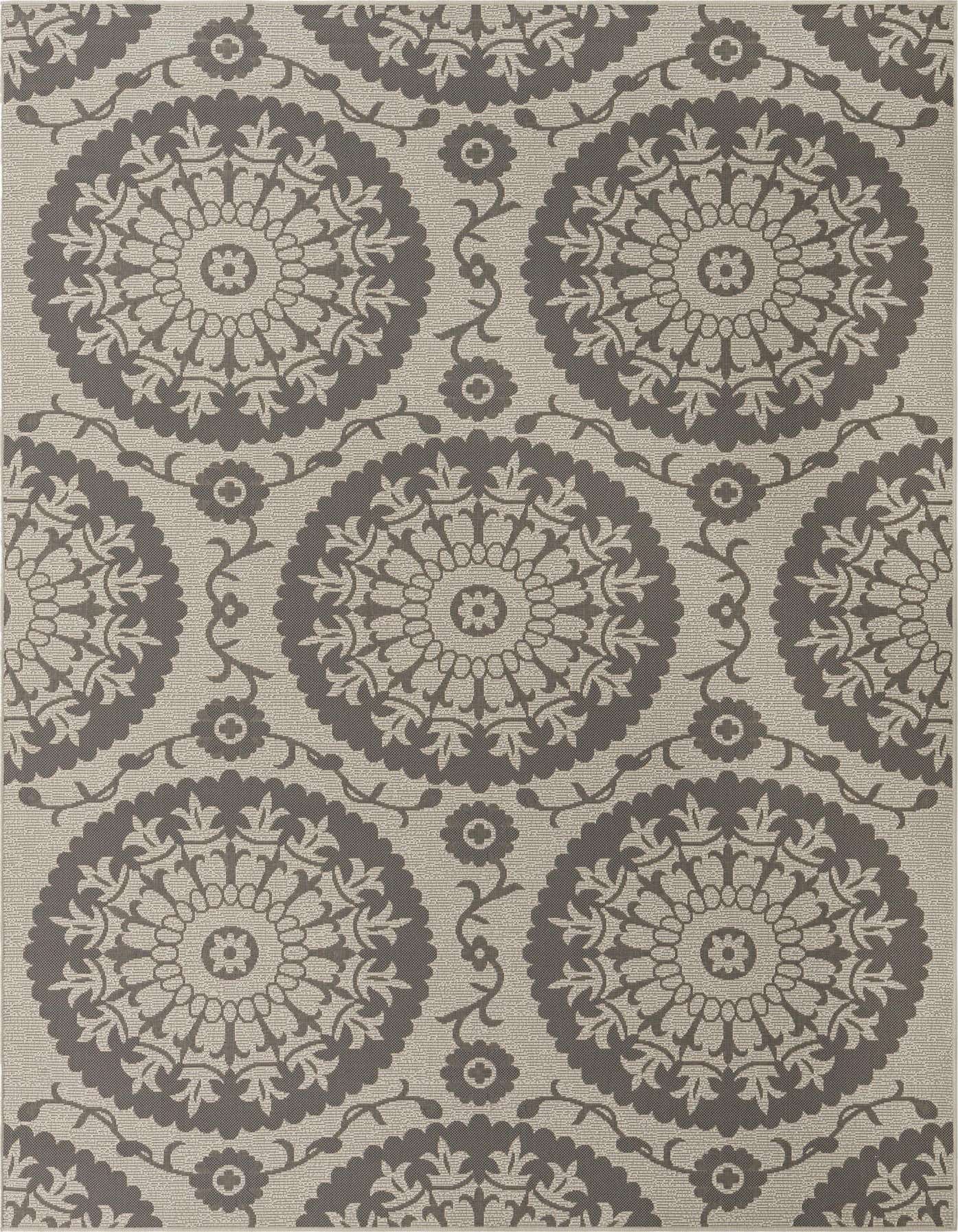 7' x 10' Easy-Clean Botanical Indoor / Outdoor Rug