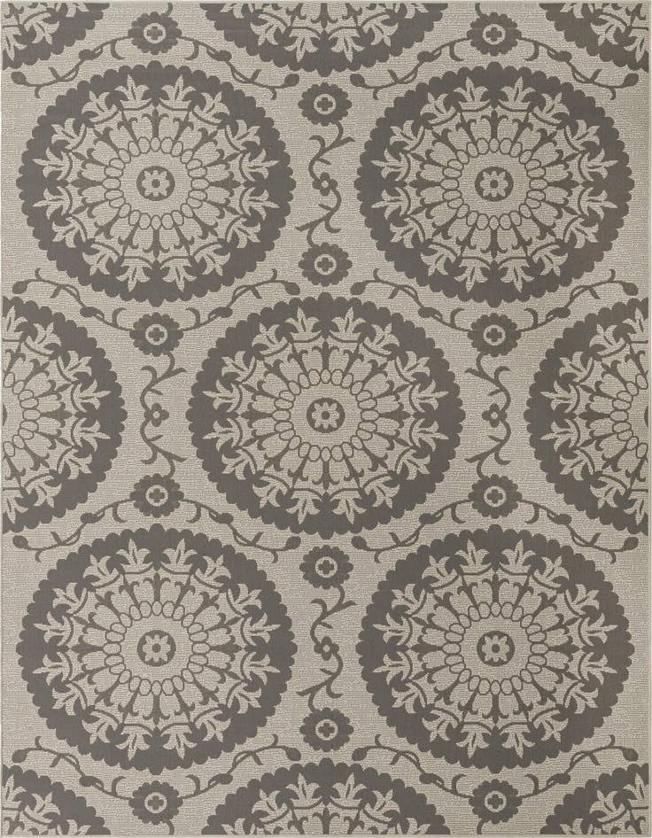Detail image of 7' x 10' Easy-Clean Botanical Indoor / Outdoor Rug