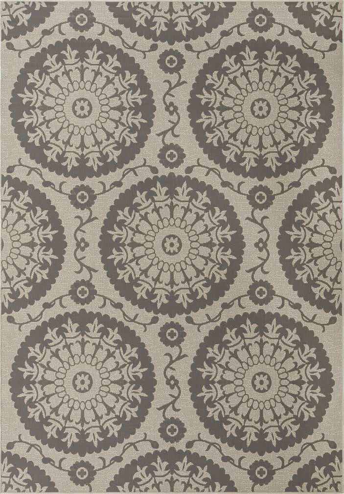 7' x 10' Easy-Clean Botanical Indoor / Outdoor Rug