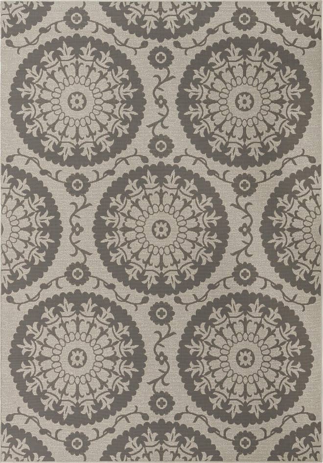 Detail image of 7' x 10' Easy-Clean Botanical Indoor / Outdoor Rug