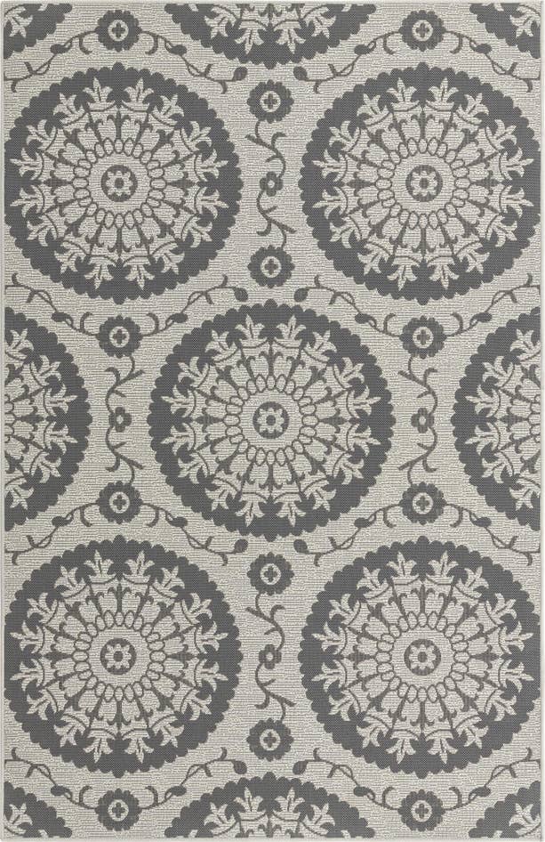 Detail image of 5' 3 x 8' Easy-Clean Botanical Indoor / Outdoor Rug