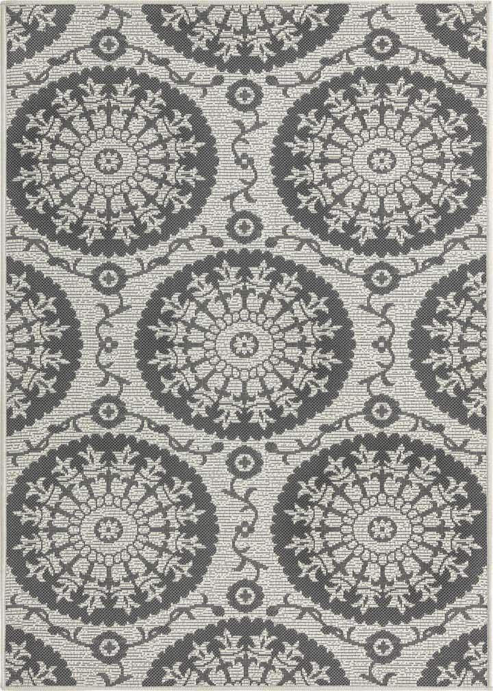 3' 3 x 5' Easy-Clean Botanical Indoor / Outdoor Rug