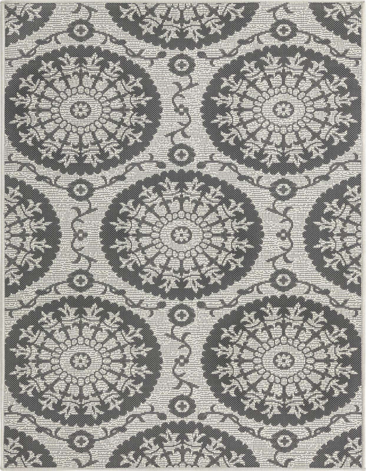 3' 3 x 5' Easy-Clean Botanical Indoor / Outdoor Rug
