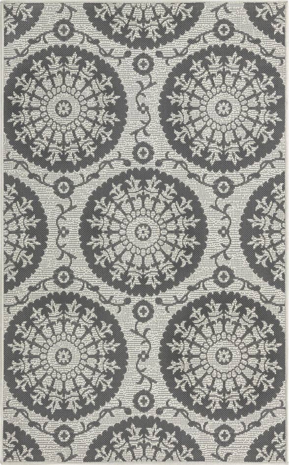 Detail image of 3' 3 x 5' Easy-Clean Botanical Indoor / Outdoor Rug