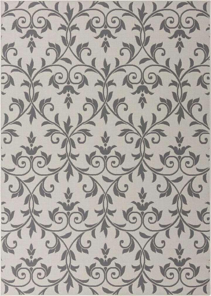 7' x 10' Easy-Clean Botanical Indoor / Outdoor Rug