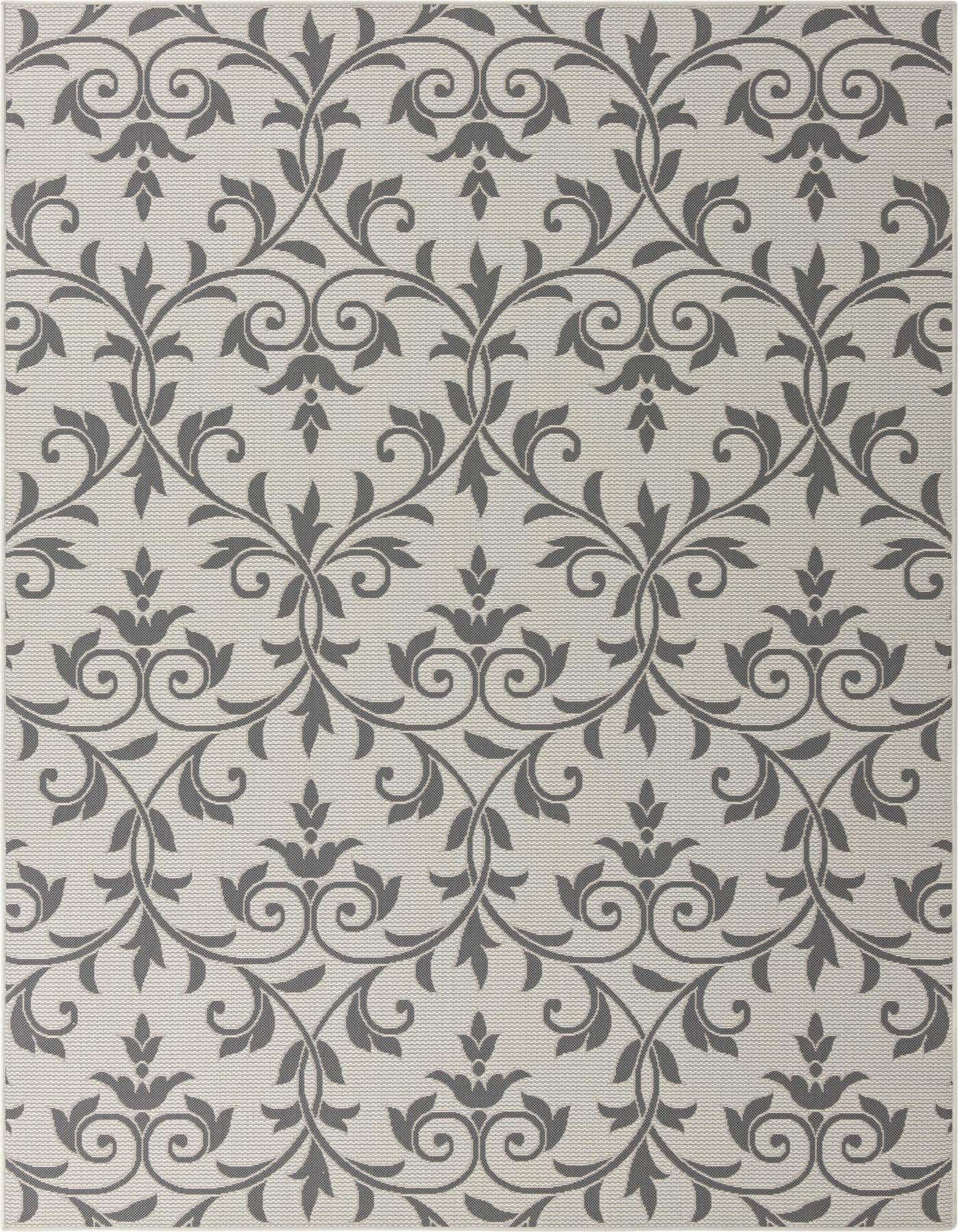 7' x 10' Easy-Clean Botanical Indoor / Outdoor Rug