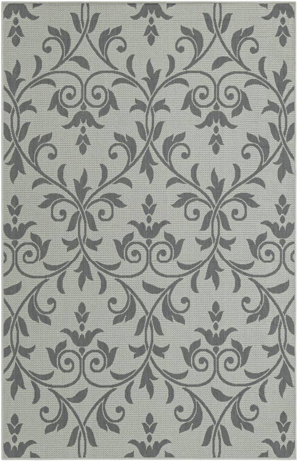 Detail image of 5' 3 x 8' Easy-Clean Botanical Indoor / Outdoor Rug