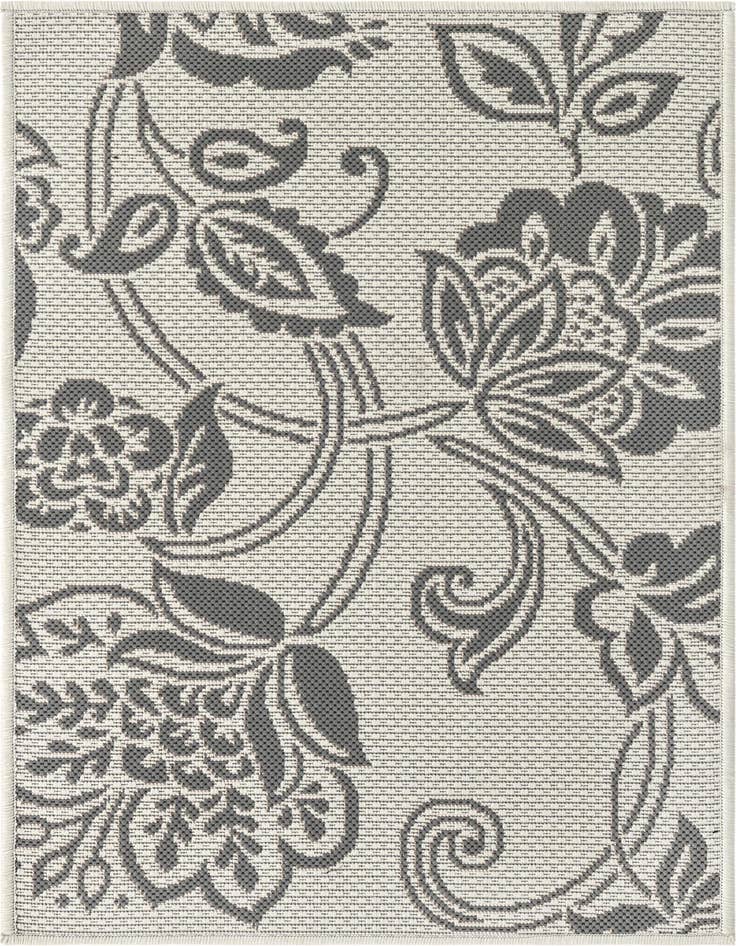 Detail image of 2' x 3' Easy-Clean Botanical Indoor / Outdoor Rug
