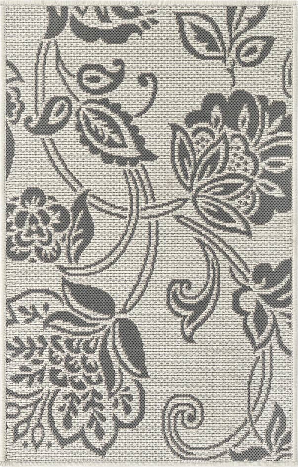 Detail image of 2' x 3' Easy-Clean Botanical Indoor / Outdoor Rug