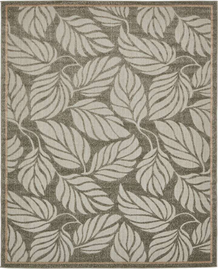 8' x 10' Easy-Clean Botanical Indoor / Outdoor Rug