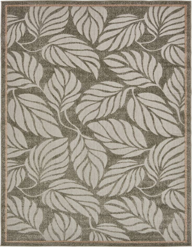 Detail image of 7' x 10' Easy-Clean Botanical Indoor / Outdoor Rug