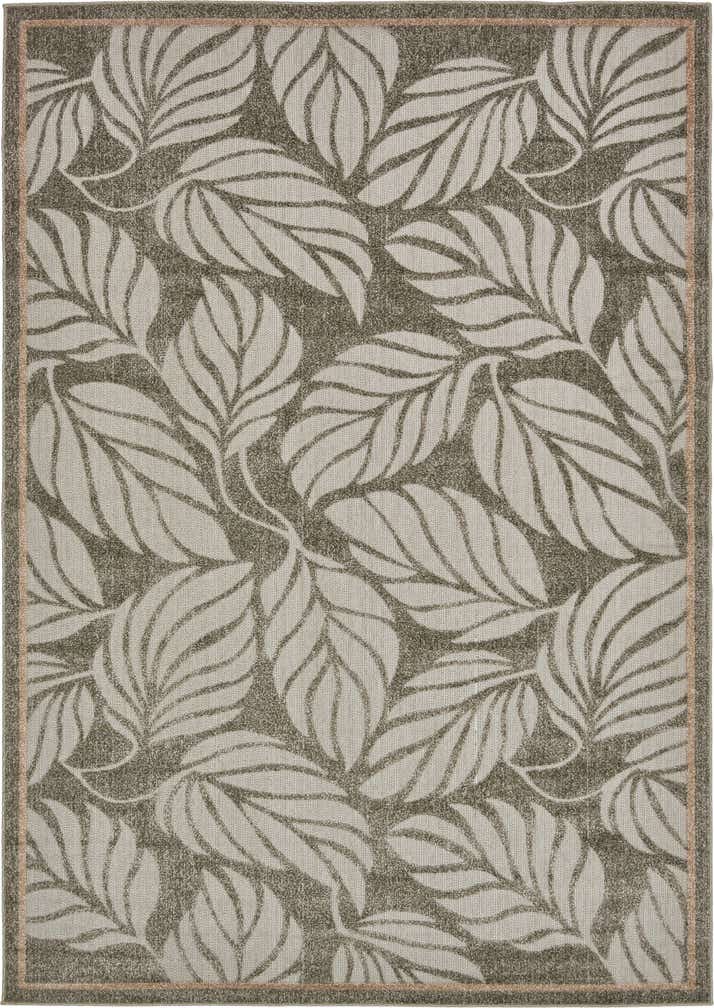 7' x 10' Easy-Clean Botanical Indoor / Outdoor Rug
