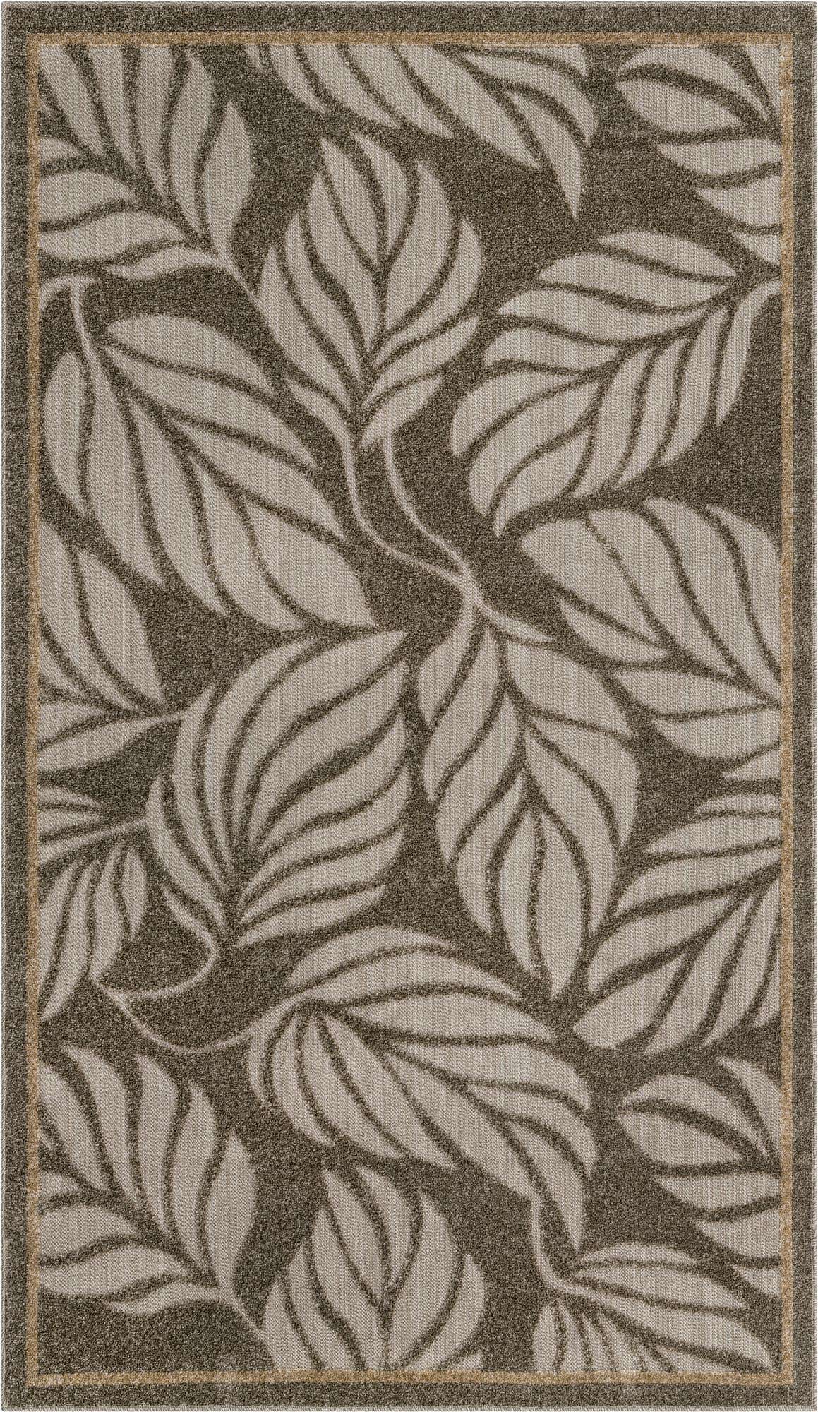 5' x 8' Easy-Clean Botanical Indoor / Outdoor Rug