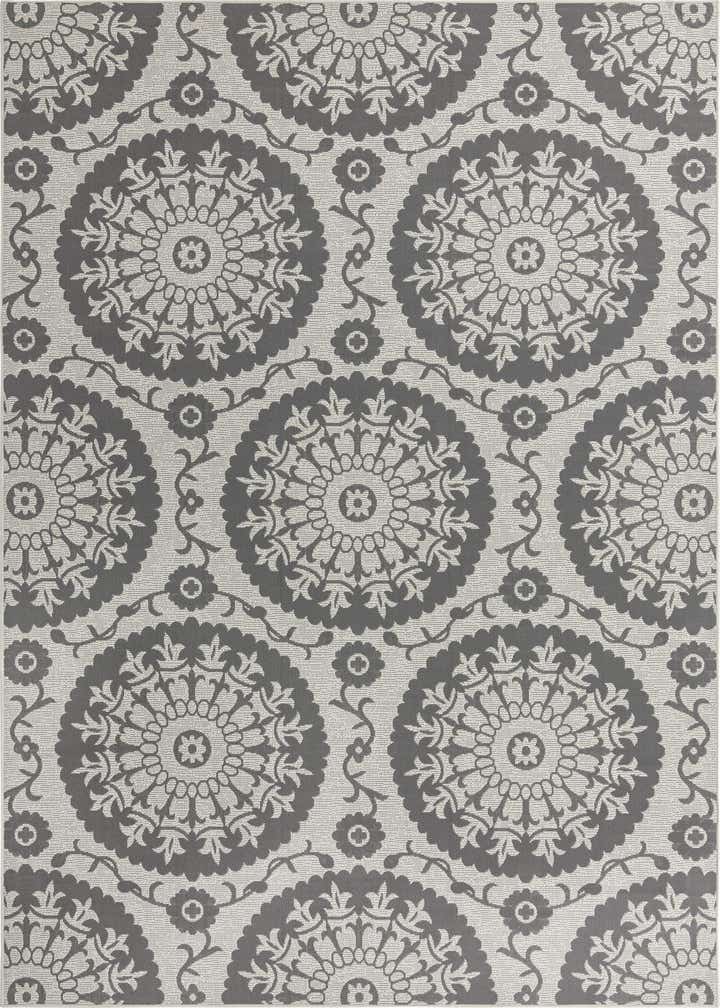 8' x 11' 4 Easy-Clean Botanical Indoor / Outdoor Rug