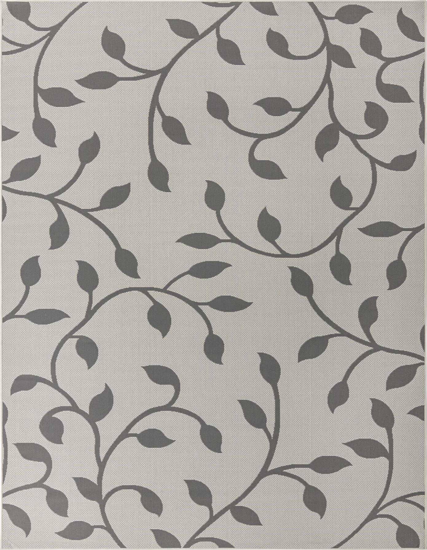 8' x 11' 4 Easy-Clean Botanical Indoor / Outdoor Rug