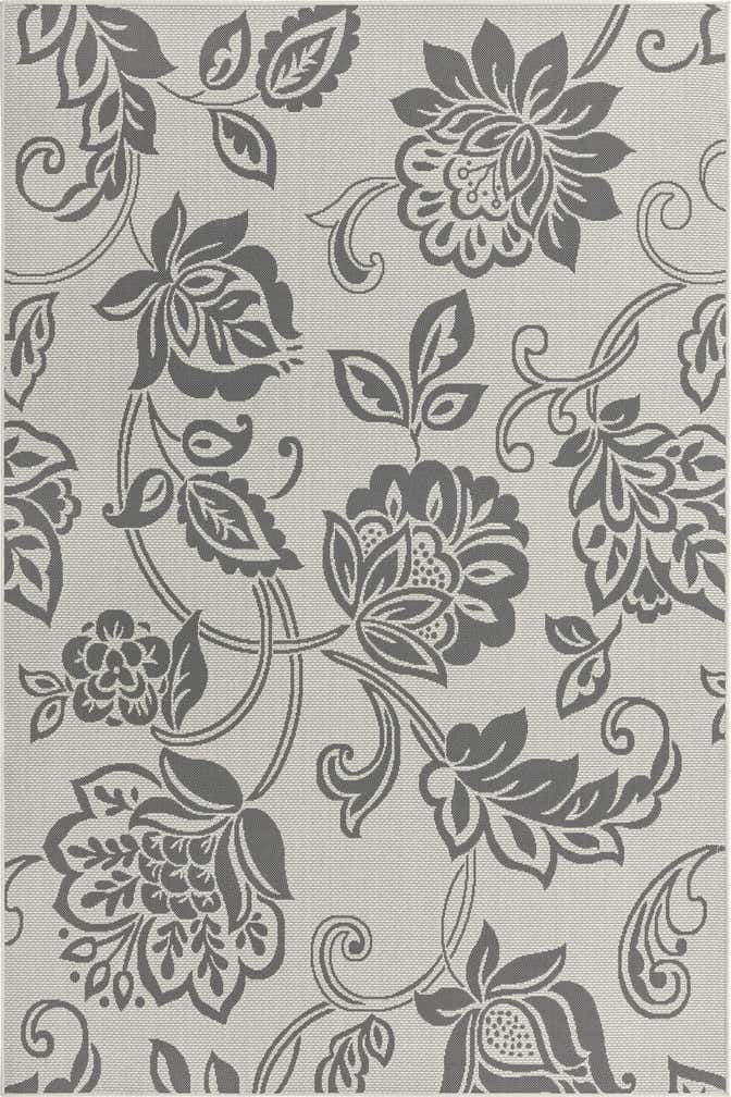 6' x 9' Easy-Clean Botanical Indoor / Outdoor Rug