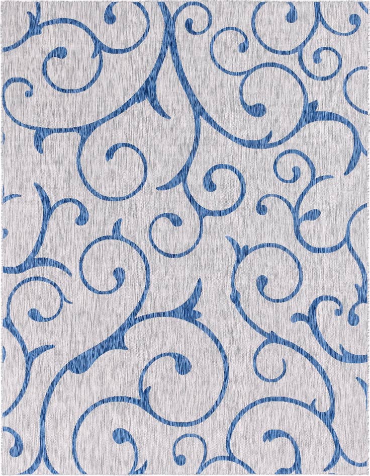 Detail image of 7' x 10' Easy-Clean Botanical Indoor / Outdoor Rug