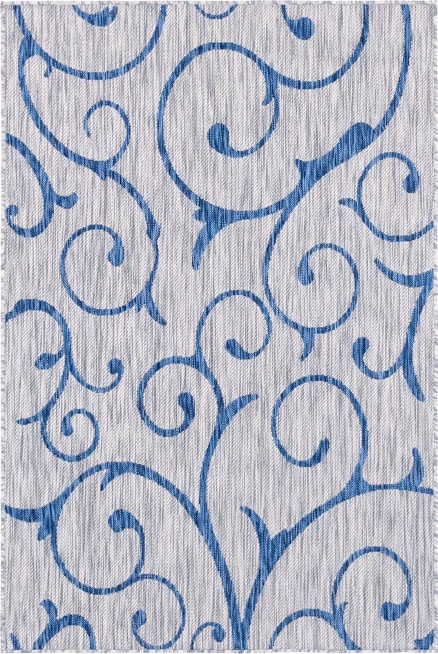Detail image of 6' x 9' Easy-Clean Botanical Indoor / Outdoor Rug