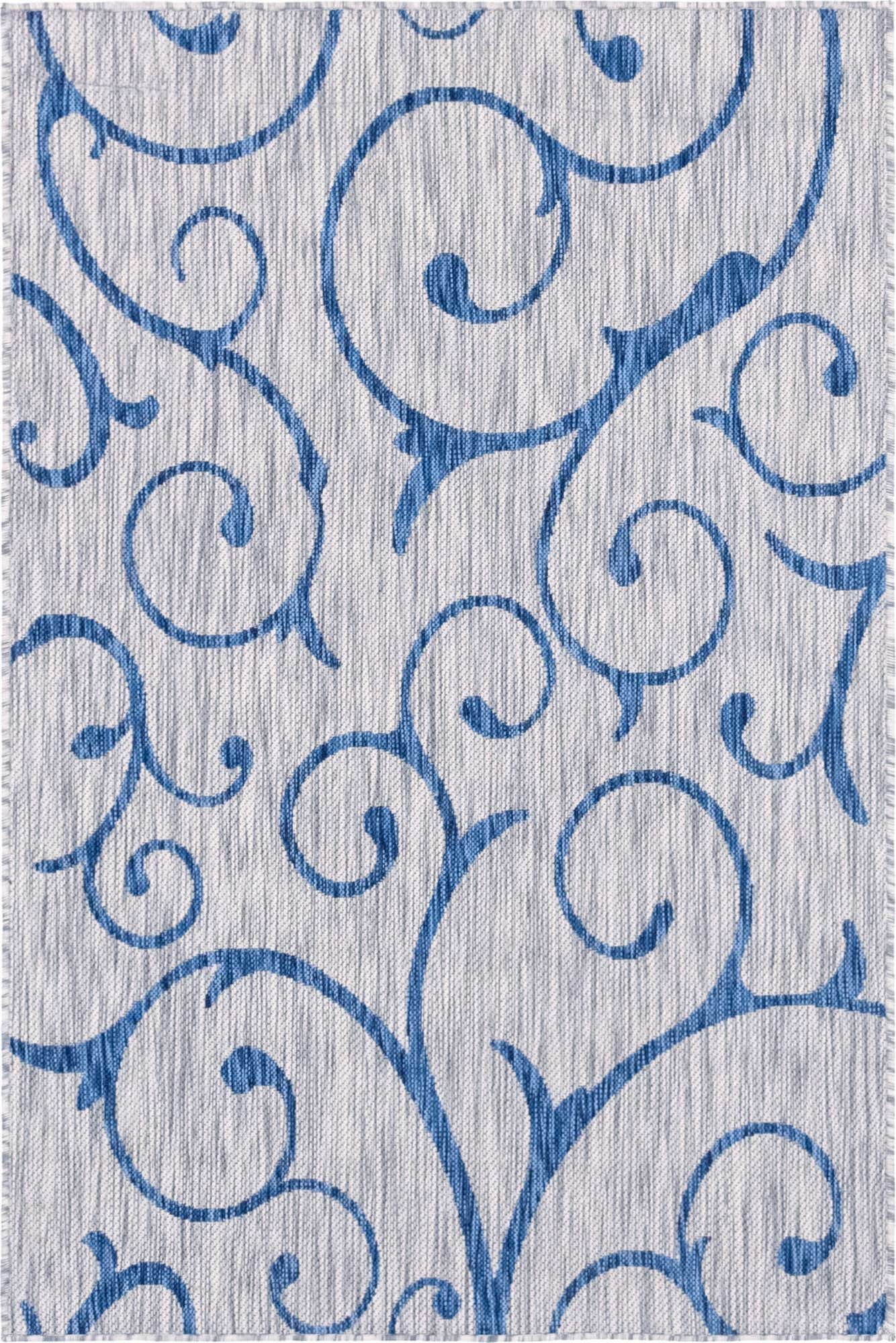 4' x 6' Easy-Clean Botanical Indoor / Outdoor Rug