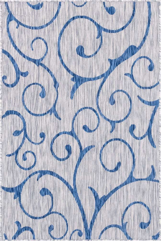 4' x 6' Easy-Clean Botanical Indoor / Outdoor Rug